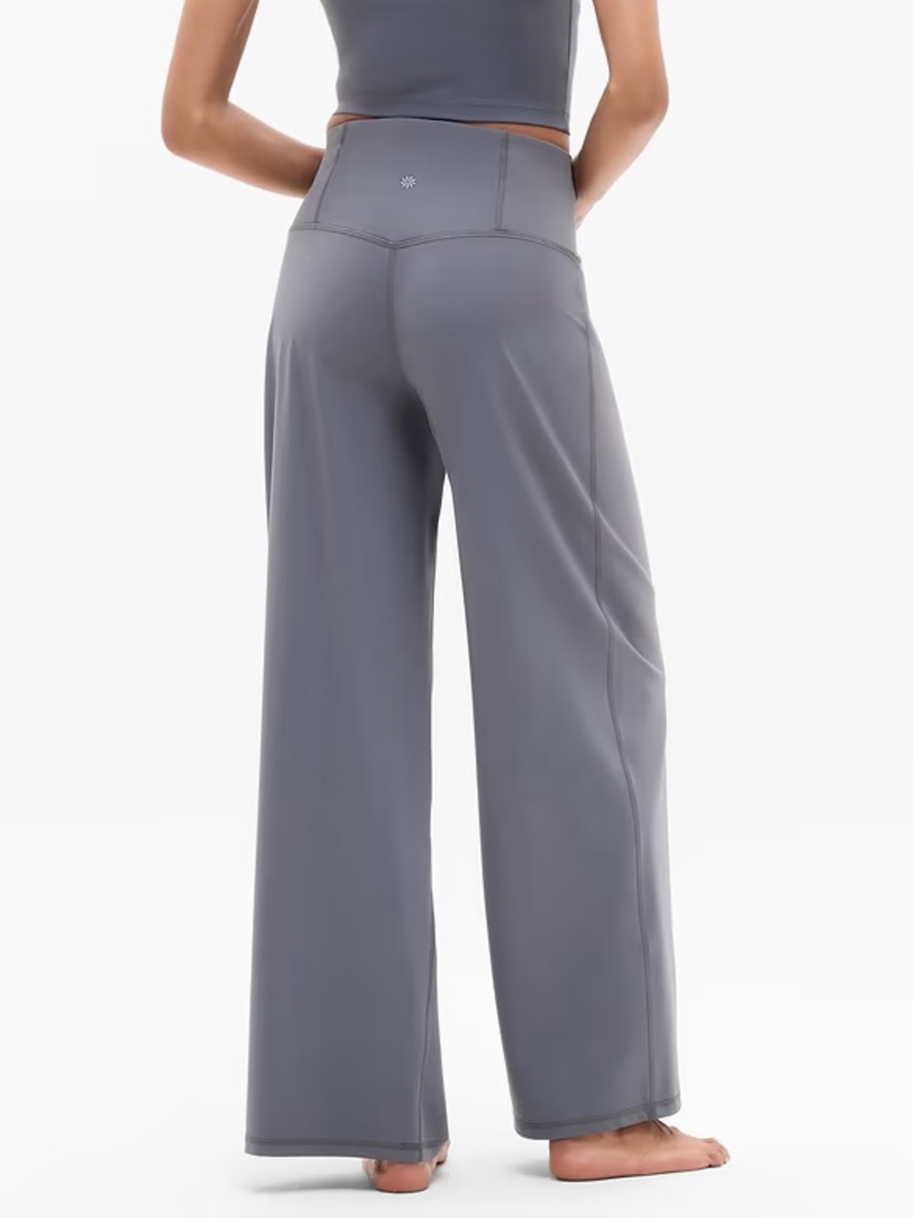 Athleta Elation Wide-Leg High-Rise Pants — Slate Gray - Picture 2 of 3